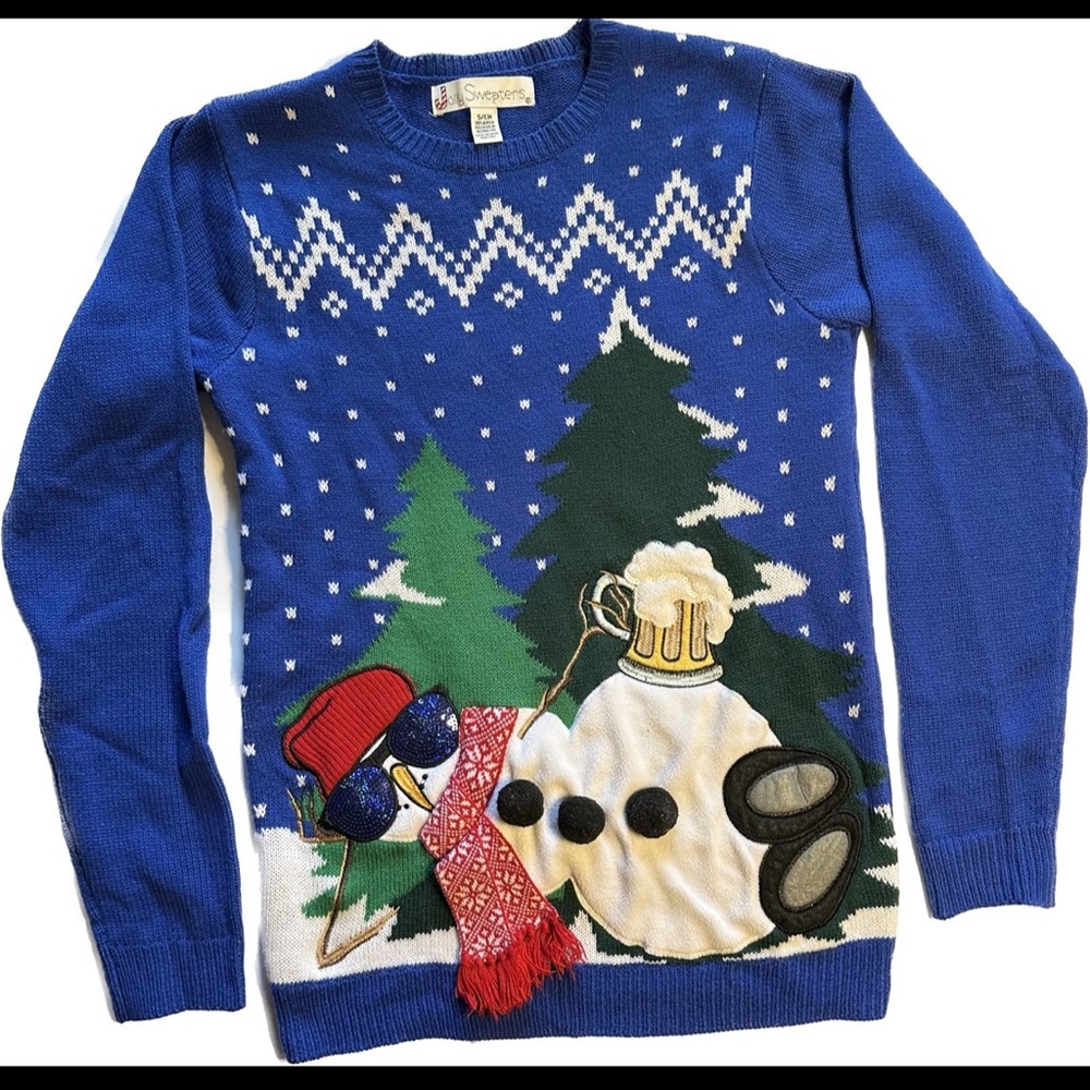 Jolly Sweaters Ugly Christmas Snowman Sweater